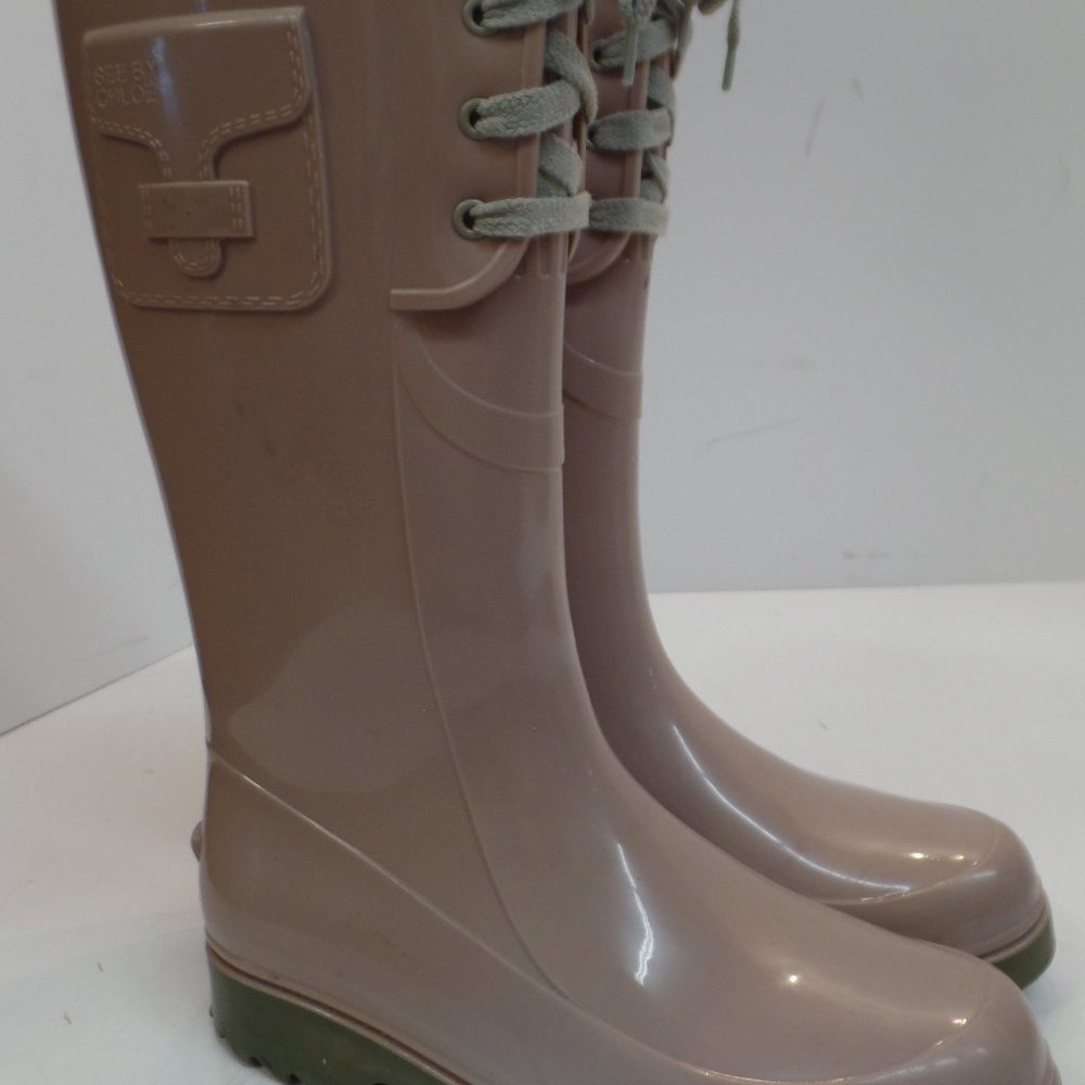 See By Chloe Rainboots Sz 39 US apx 8.5